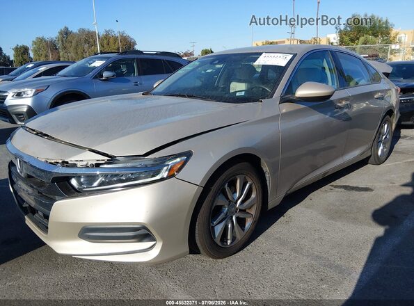 1HGCV1F17JA147191 2018 HONDA ACCORD Gold Առջևի ձախ երեք քառորդ տեսարան
