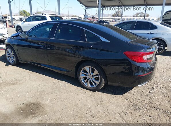 1HGCV1F17JA160801 2018 HONDA ACCORD Black Tył lewy