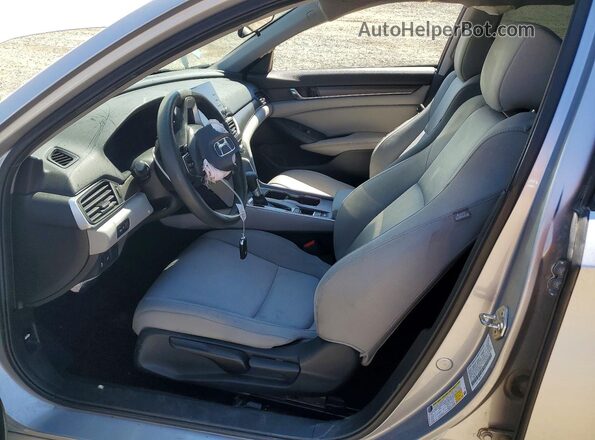 1HGCV1F17KA006848 2019 HONDA ACCORD Silver წინა სალონის ხედი