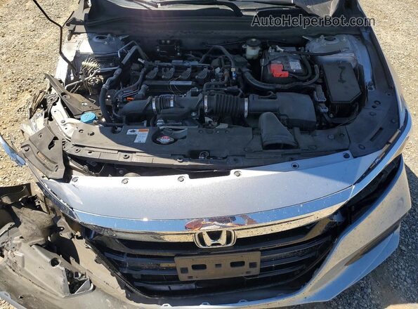 1HGCV1F17KA006848 2019 HONDA ACCORD Silver უკანა სალონის ხედი