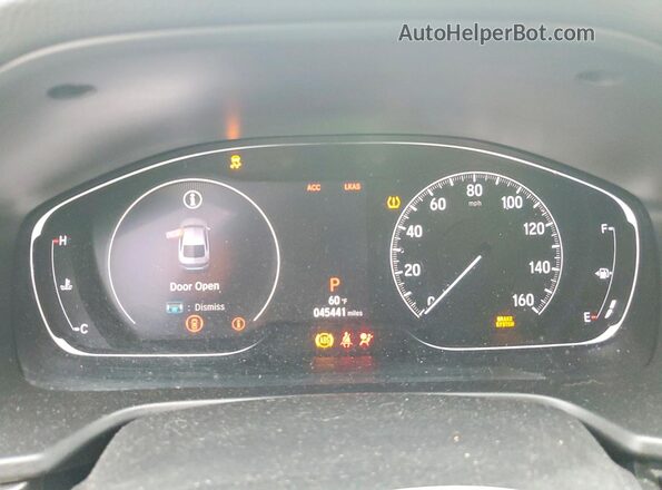 1HGCV1F17KA026825 2019 HONDA ACCORD Синий Вид щитка приборов