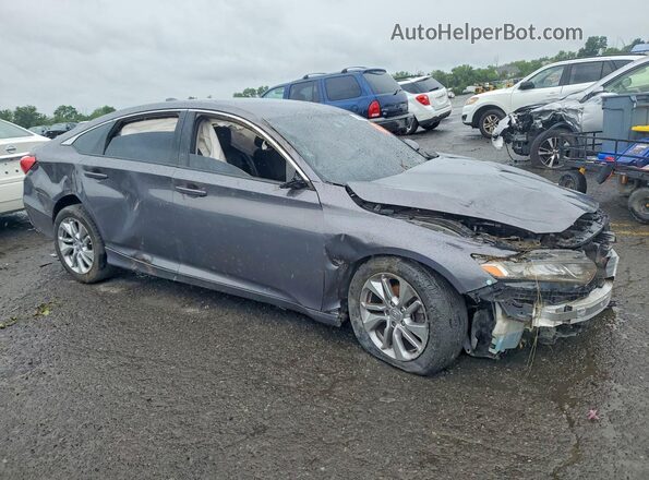 1HGCV1F17KA043706 2019 HONDA ACCORD Серый Передняя правая четверть