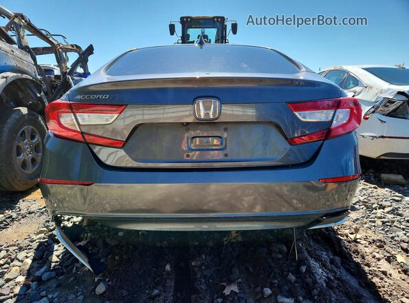 1HGCV1F17KA043706 2019 HONDA ACCORD Серый Вид сзади