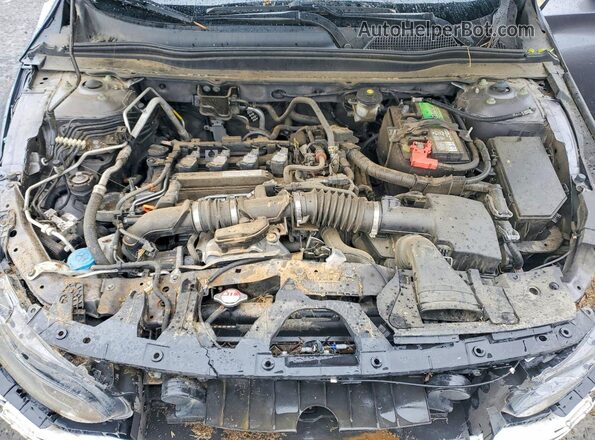 1HGCV1F17KA043706 2019 HONDA ACCORD Серый Вид задней части салона
