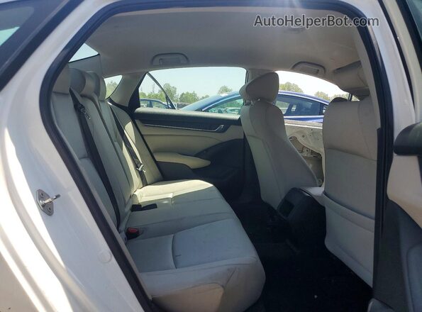 1HGCV1F17KA054124 2019 HONDA ACCORD White უკანა სავარძლების ხედი