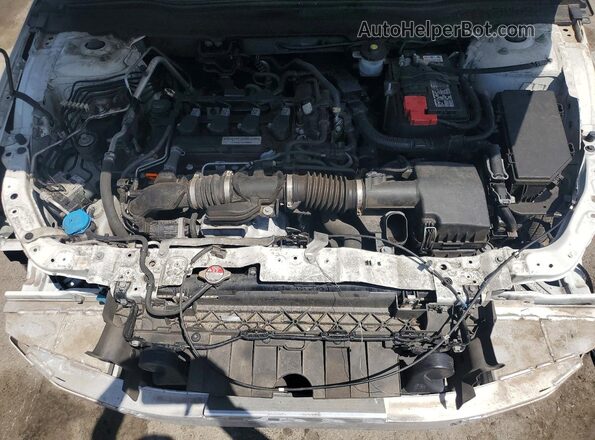 1HGCV1F17KA054124 2019 HONDA ACCORD White უკანა სალონის ხედი