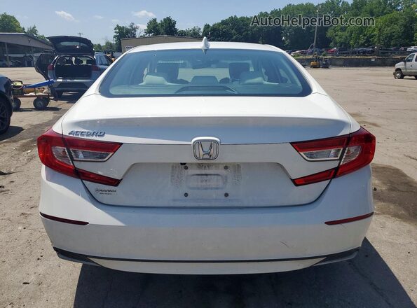1HGCV1F17KA054124 2019 HONDA ACCORD White უკანა ხედი