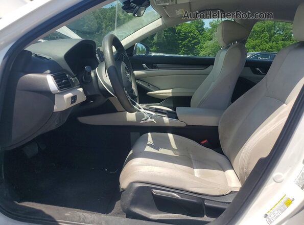 1HGCV1F17KA054124 2019 HONDA ACCORD White წინა სალონის ხედი