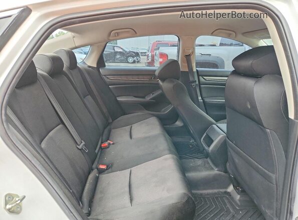 1HGCV1F17KA090976 2019 HONDA ACCORD White Rear seats view
