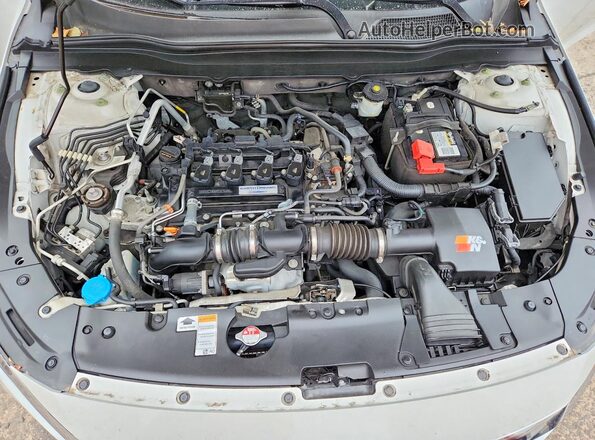 1HGCV1F17KA090976 2019 HONDA ACCORD White Rear interior view