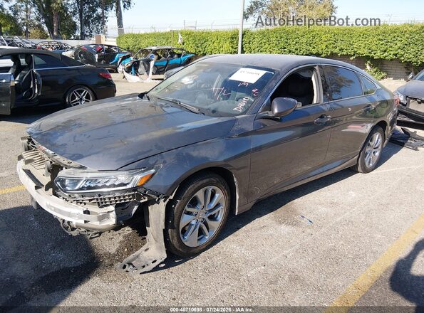 1HGCV1F17KA099127 2019 HONDA ACCORD Gray Առջևի ձախ երեք քառորդ տեսարան