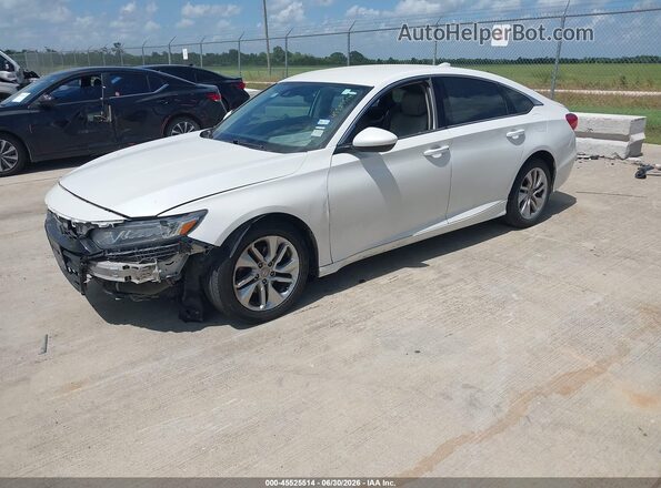 1HGCV1F17KA107257 2019 HONDA ACCORD White Передня ліва чверть