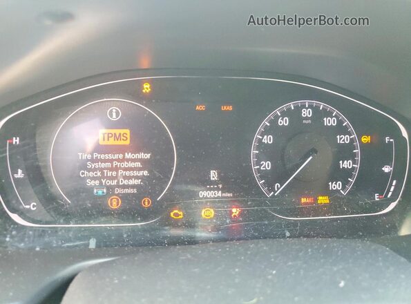 1HGCV1F17KA123457 2019 HONDA ACCORD Black Սարքավորումների վահանակի տեսք