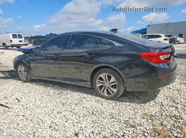 1HGCV1F17KA123457 2019 HONDA ACCORD Black Հետևի ձախ