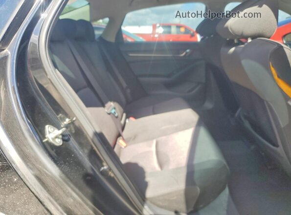 1HGCV1F17KA123457 2019 HONDA ACCORD Black Հետևի նստատեղերի տեսք