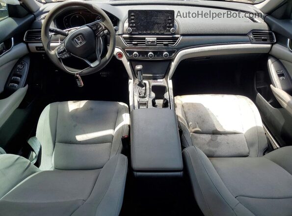 1HGCV1F17KA138850 2019 HONDA ACCORD Gray Առջևի վահանակի տեսք