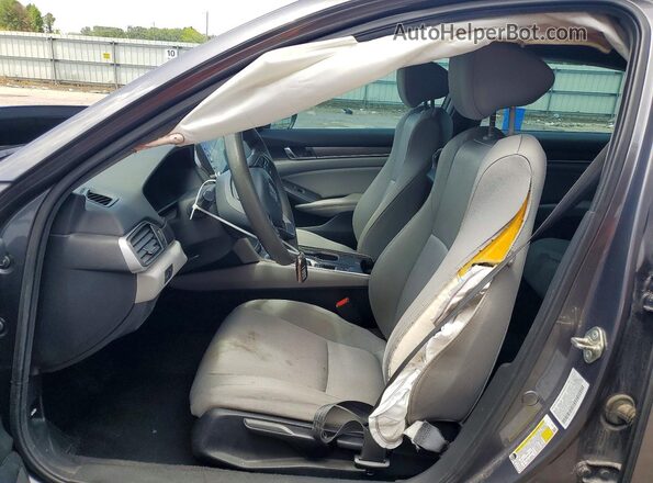 1HGCV1F17KA138850 2019 HONDA ACCORD Gray Սալոնի դիմացի տեսք
