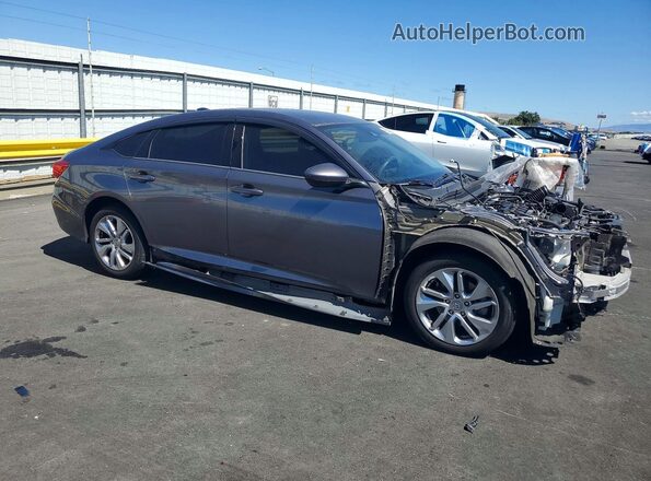 1HGCV1F17KA167099 2019 HONDA ACCORD Черный Передняя правая четверть