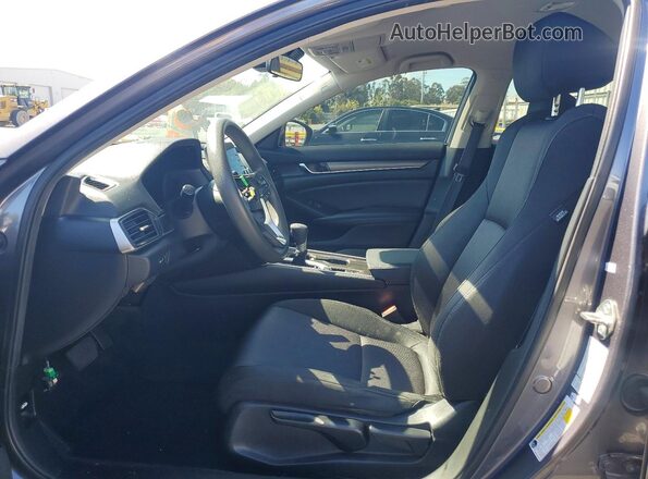 1HGCV1F17KA167099 2019 HONDA ACCORD Черный Вид салона спереди