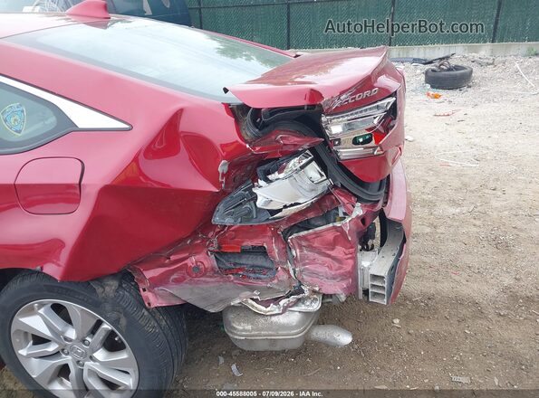 1HGCV1F17LA048079 2020 HONDA ACCORD Красный Вид спереди