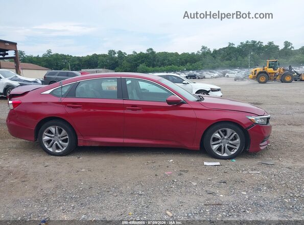 1HGCV1F17LA048079 2020 HONDA ACCORD Красный Вид задней части салона