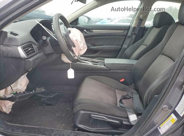 1HGCV1F17LA052553 2020 HONDA ACCORD Gray წინა სალონის ხედი