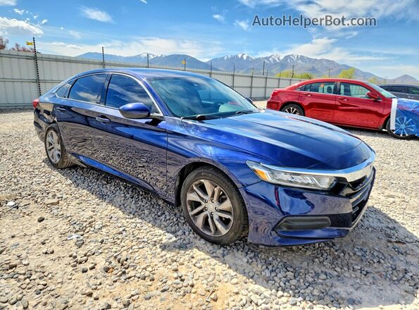 1HGCV1F17LA120494 2020 HONDA ACCORD Blue Delantero derecho