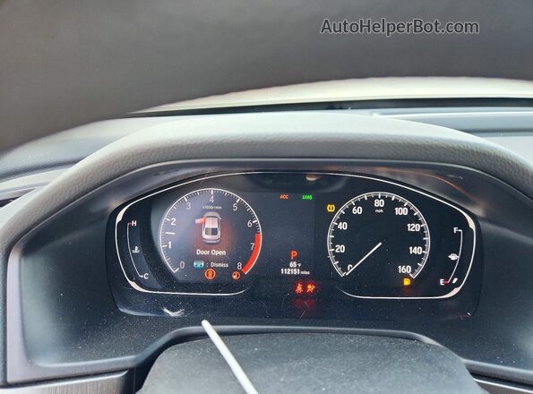 1HGCV1F17LA123668 2020 HONDA ACCORD White Vista del cuadro de instrumentos