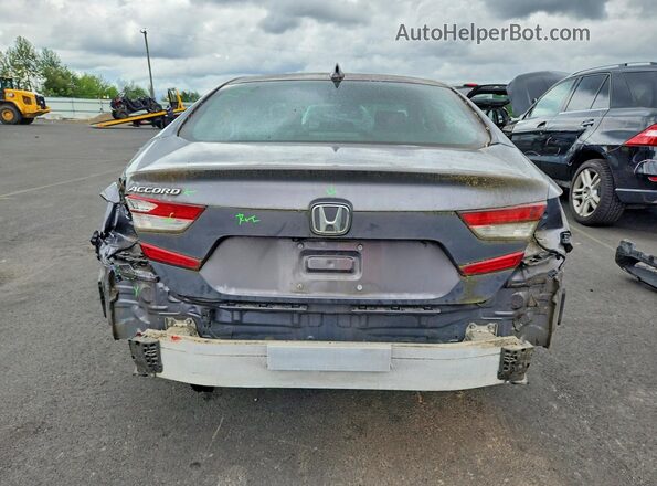 1HGCV1F18JA031210 2018 HONDA ACCORD Gray უკანა ხედი