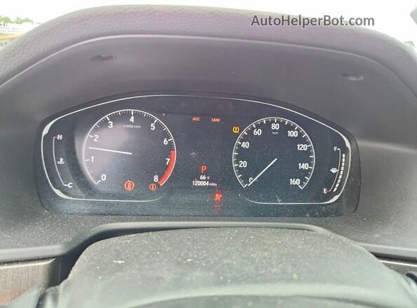 1HGCV1F18JA031210 2018 HONDA ACCORD Gray ხელსაწყოთა პანელის ხედი