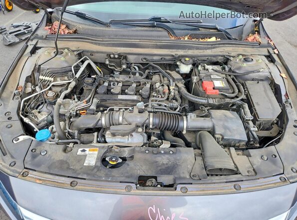1HGCV1F18JA031210 2018 HONDA ACCORD Gray უკანა სალონის ხედი