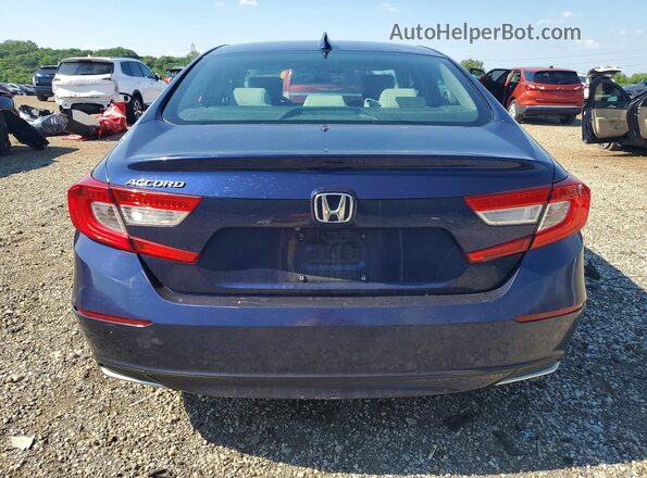 1HGCV1F18JA123045 2018 HONDA ACCORD Blue Vista trasera