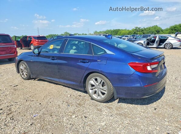 1HGCV1F18JA123045 2018 HONDA ACCORD Blue Trasero izquierdo