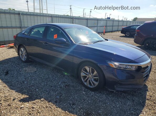 1HGCV1F18JA123045 2018 HONDA ACCORD Blue Delantero derecho