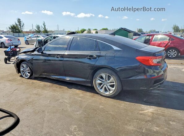 1HGCV1F18JA244433 2018 HONDA ACCORD Black Tył lewy