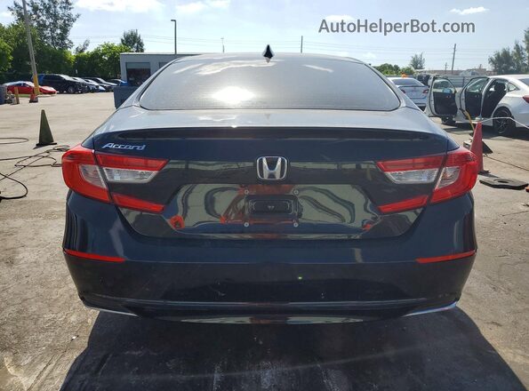 1HGCV1F18JA244433 2018 HONDA ACCORD Black Widok z tyłu