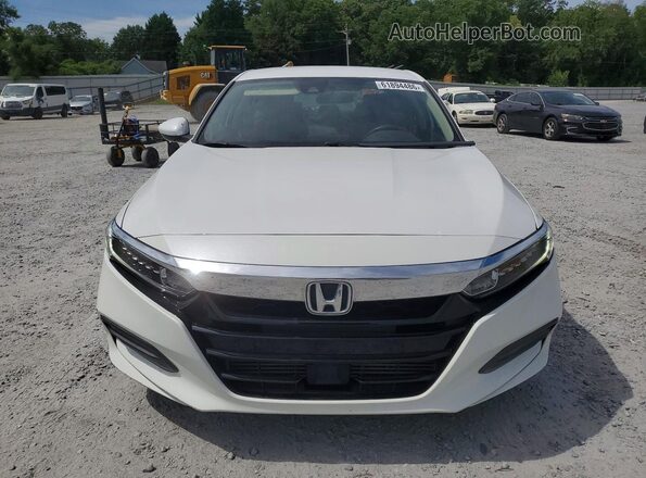 1HGCV1F18JA254590 2018 HONDA ACCORD White Вид спереду