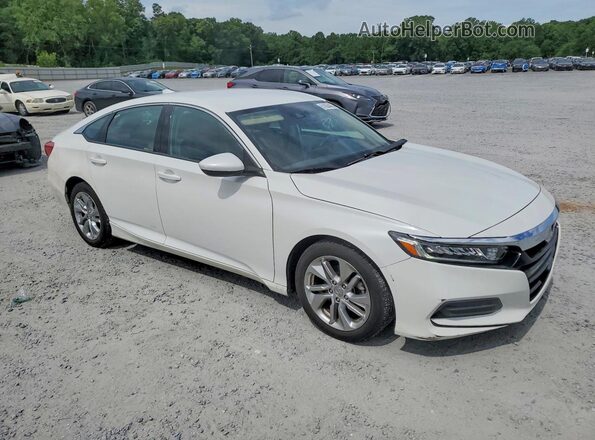 1HGCV1F18JA254590 2018 HONDA ACCORD White Передня права чверть