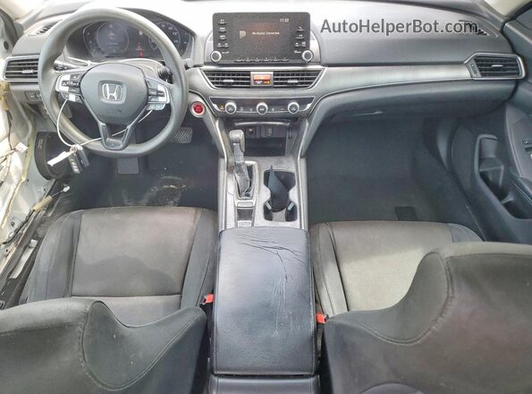 1HGCV1F18JA254590 2018 HONDA ACCORD White Вид панелі приладів