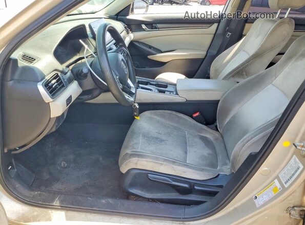 1HGCV1F18KA049143 2019 HONDA ACCORD Gold წინა სალონის ხედი
