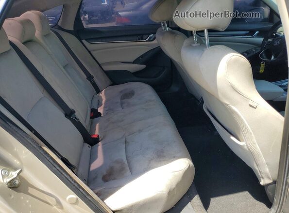 1HGCV1F18KA049143 2019 HONDA ACCORD Gold უკანა სავარძლების ხედი