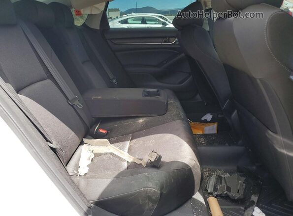 1HGCV1F18KA173011 2019 HONDA ACCORD White Հետևի նստատեղերի տեսք