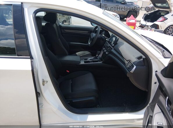 1HGCV1F18KA176927 2019 HONDA ACCORD White წინა სალონის ხედი