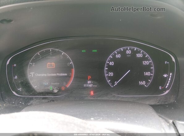 1HGCV1F18LA099543 2020 HONDA ACCORD Gray უკანა სავარძლების ხედი
