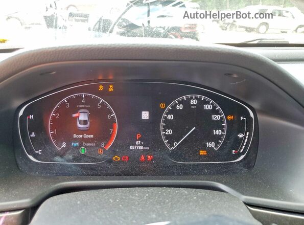 1HGCV1F18LA124926 2020 HONDA ACCORD Silver Instrument cluster view