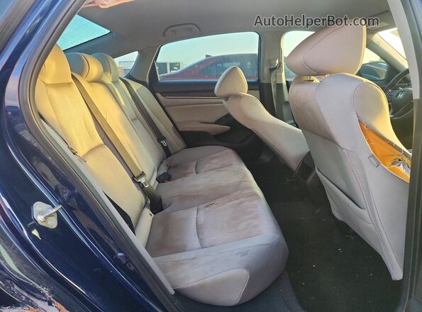 1HGCV1F19JA028963 2018 HONDA ACCORD Blue Rear seats view