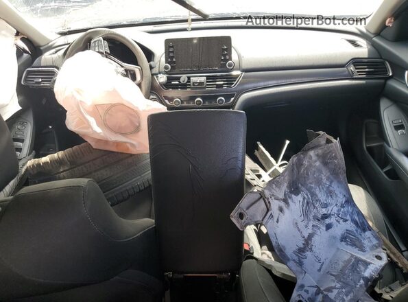 1HGCV1F19JA031314 2018 HONDA ACCORD Black Widok deski rozdzielczej