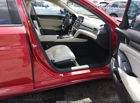 1HGCV1F19JA038165 2018 HONDA ACCORD Red Vista interior delantera
