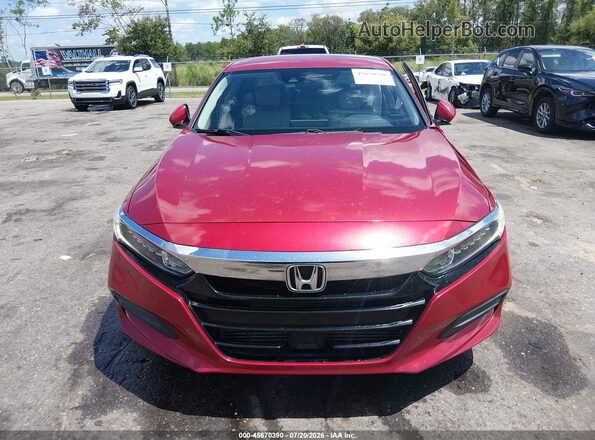 1HGCV1F19JA038165 2018 HONDA ACCORD Red Vista del cuadro de instrumentos