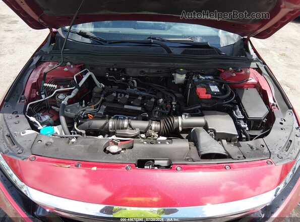 1HGCV1F19JA038165 2018 HONDA ACCORD Red Vista trasera